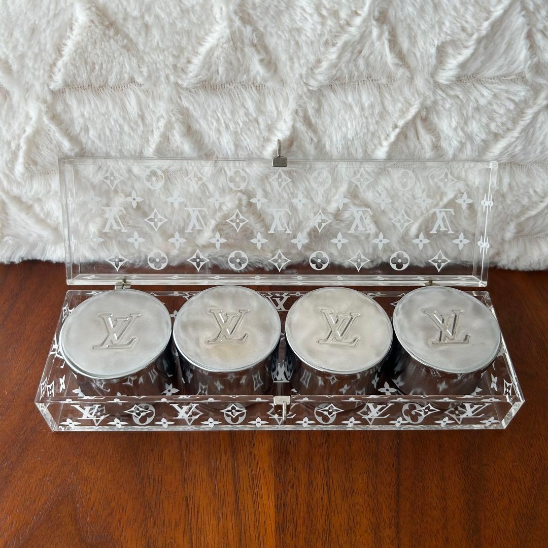 ルイヴィトン　アクリルケース　アロマキャンドル　モノグラム
