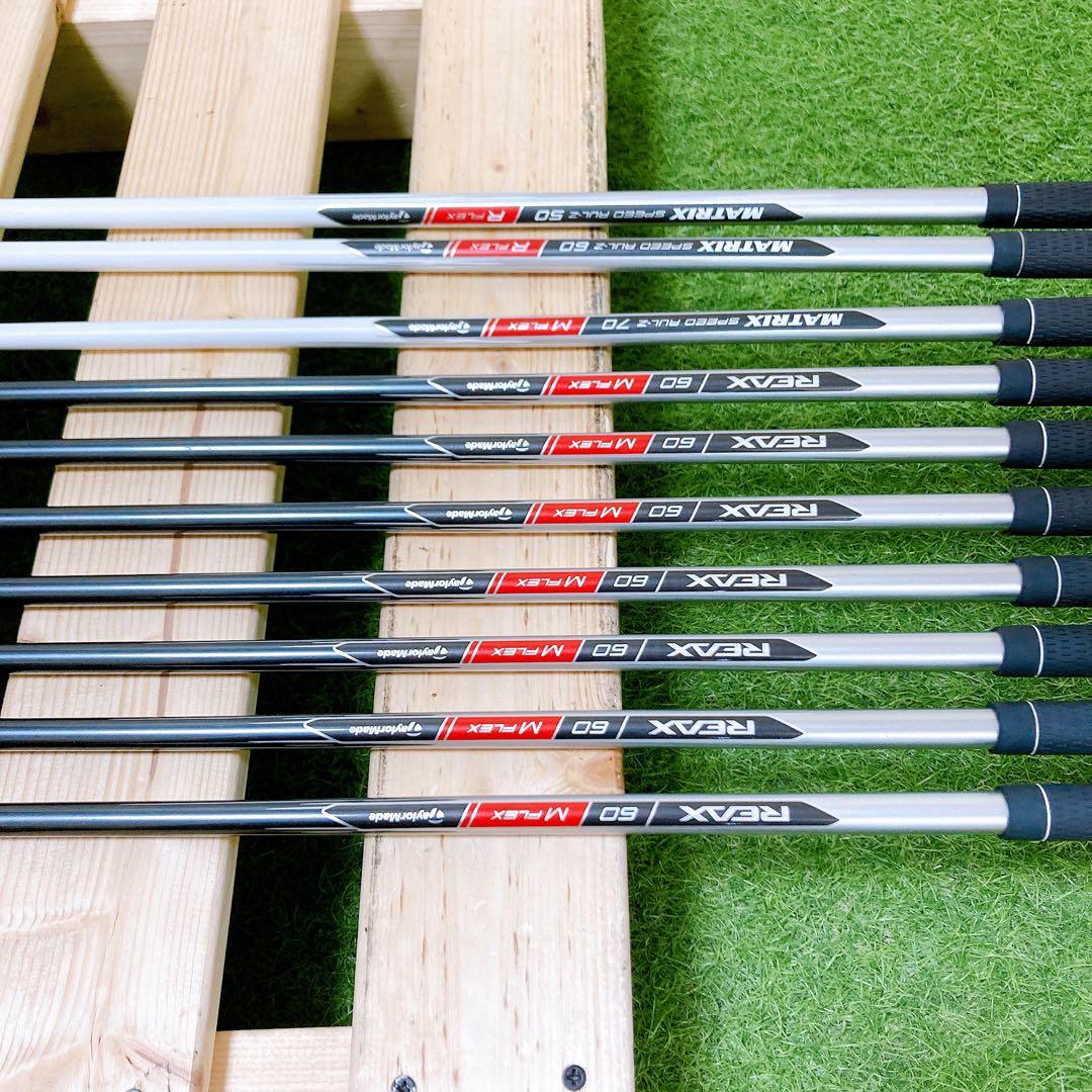 クラブのみテーラーメイド エアロバーナー 10本 ゴルフセット メンズ 右利き