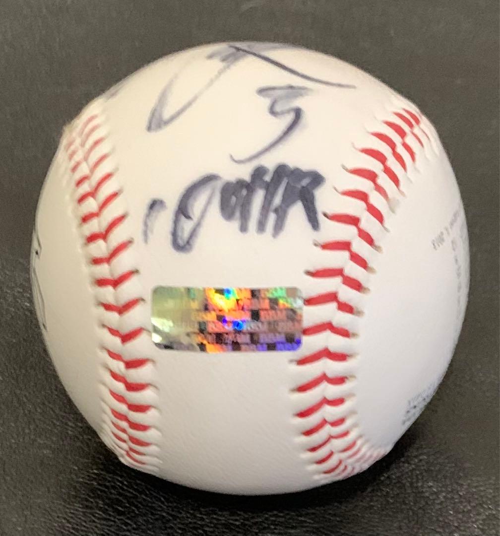 福岡ソフトバンクホークス　松田宣浩　100号HR記念直筆サインボール