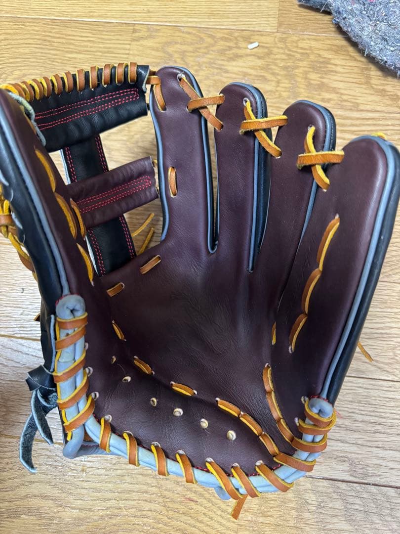 Safianrrau 野球用グローブ 黒/茶色