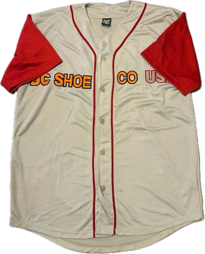 90s dc shoes ディーシー シューズ ベース ボール シャツ