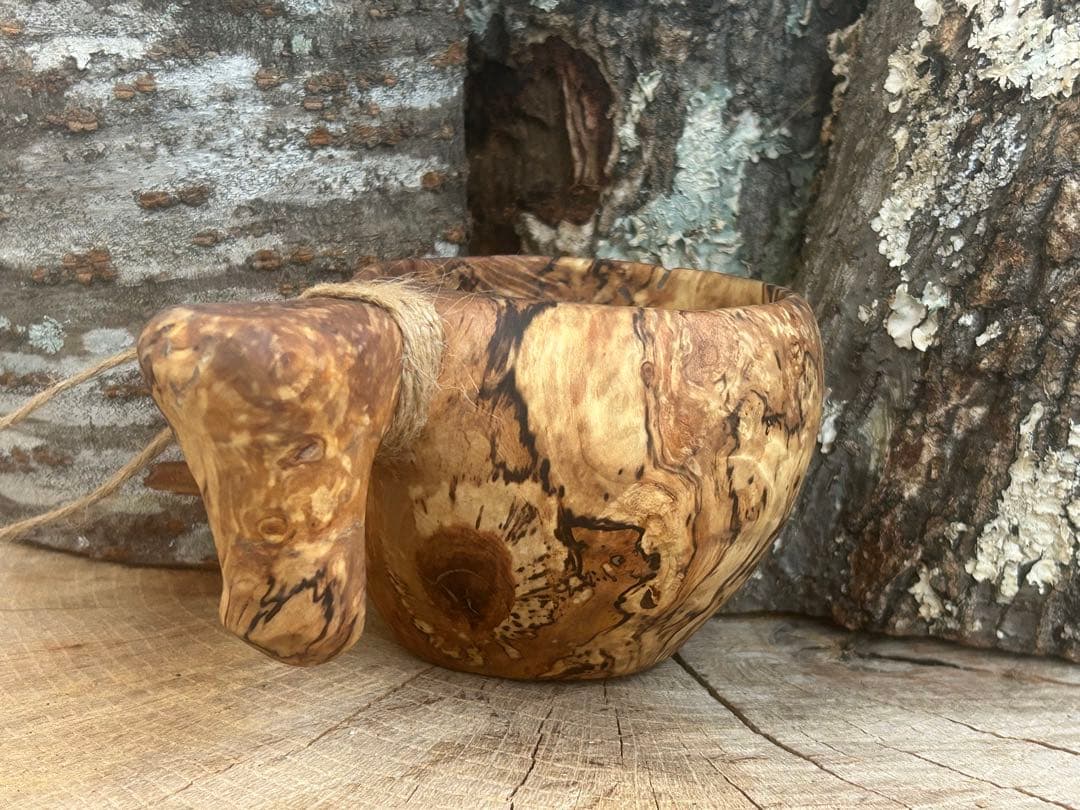 sunswood サンズウッド　白樺瘤　ククサ　kuksa 野営　ソロキャン